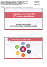 Presentation by Ms. Mirlinda Karçanaj, Director General, National Agency for Information Society