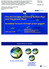 Presentation by Mr. William Neale, Advisor for Circular Economy and Green Growth, DG Environment