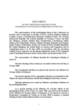 Document of the Copenhagen Meeting of the Conference on the Human Dimension of the CSCE