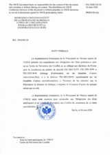 Response by the Delegation of Monaco to the Questionnaire on Participating States’ Policy and/or National Practices and Procedures for the Export of Conventional Arms and Related Technology Response by the Delegation of Monaco to the Questionnaire on Participating States’ Policy and/or National Practices and Procedures for the Export of Conventional Arms and Related Technology