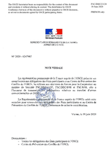 Information Exchange by the Delegation of France on Conventional Arms Transfer Information Exchange by the Delegation of France on Conventional Arms Transfer