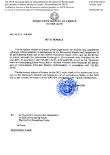 Response by the Delegation of Greece to the Questionnaire on Participating States’ Policy and/or National Practices and Procedures for the Export of Conventional Arms and Related Technology Response by the Delegation of Greece to the Questionnaire on Participating States’ Policy and/or National Practices and Procedures for the Export of Conventional Arms and Related Technology