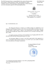 Response by the Delegation of Iceland to the Questionnaire on Participating States’ Policy and/or National Practices and Procedures for the Export of Conventional Arms and Related Technology Response by the Delegation of Iceland to the Questionnaire on Participating States’ Policy and/or National Practices and Procedures for the Export of Conventional Arms and Related Technology
