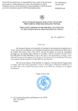 Response by the Delegation of Lithuania to the Questionnaire on Participating States’ Policy and/or National Practices and Procedures for the Export of Conventional Arms and Related Technology Response by the Delegation of Lithuania to the Questionnaire on Participating States’ Policy and/or National Practices and Procedures for the Export of Conventional Arms and Related Technology