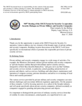 Presentation by Mr. I. McKay, Deputy Legal Adviser at the Permanent Mission of the United States of America to the United Nations and other international organizations in Geneva