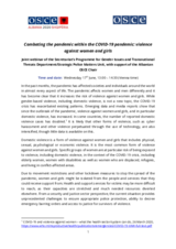 Concept note and agenda