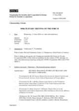 Journal of the 949th Plenary Meeting of the Forum for Security Co-operation
