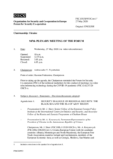 Journal of the 947th Plenary Meeting of the Forum for Security Co-operation