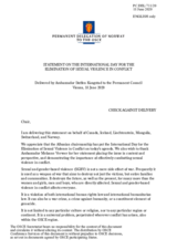 Statement by the Delegation of Norway, also on behalf of several delegations, on the International Day for the Elimination of Sexual Violence in Conflict, to be observed on 19 June 2020