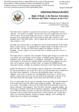 Statement by the Delegation of the United States of America in response to the statement by the Delegation of the Russian Federation