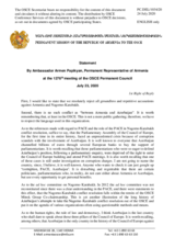 Right of Reply statements by the Delegation of Armenia