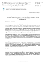 Statement by the Delegation of Slovenia on Hybrid Threats and Modern Warfare