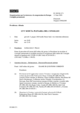 Giornale della 1271a Seduta plenaria del Consiglio permanente