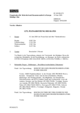 Journal der 1272. Plenarsitzung des Ständigen 