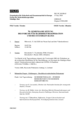 Journal der 78. Gemeinsamen Sitzung des Forums für Sicherheitskooperation und des Ständigen Rates