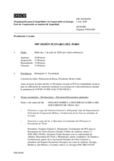 Diario de la 950ª Sesión plenaria del Foro de Cooperación en materia de Seguridad 