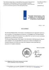 Response by the Delegation of the Netherlands to the Questionnaire on Anti-Personnel Mines and Explosive Remnants of War Response by the Delegation of the Netherlands to the Questionnaire on Anti-Personnel Mines and Explosive Remnants of War