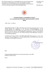 Information Exchange by the Delegation of Turkey on Conventional Arms Transfer