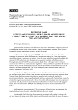Decision Nr.6, Strengthening Efforts to Prevent and Combat Child Trafficking, Including of Unaccompanied Minors