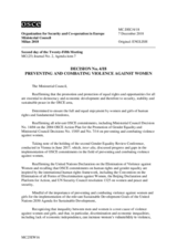 Decision Nr. 4, Preventing and Combating Violence Against Women