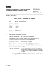 Journal of the 374th Plenary Meeting of the Forum for Security Co-operation Journal (fr)