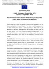 Statement by the German EU Presidency on the review of OSCE Co-operation with OSCE Asian Partners for Co-Operation