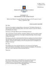 Statement by the Delegation of Norway on the poisoning of Mr. A. Navalny 