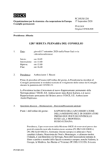 Giornale della 1281a Seduta plenaria del Consiglio permanente