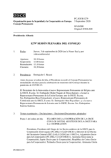 Diario de la 1279ª Sesión plenaria del Consejo Permanente 