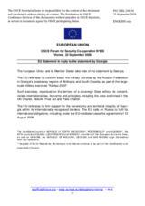 Statement by the German EU Presidency on the military exercises "Caucasus 2020", being conducted from 21 to 26 September 2020