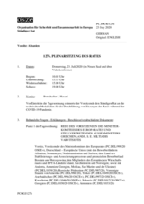 Journal der 1276. Plenarsitzung des Ständigen Rates 