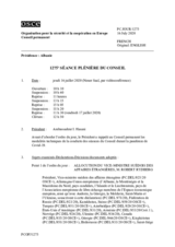 Journal de la 1275ème séance plénière du Conseil