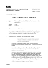 Journal of the 955th Plenary Meeting of the Forum for Security Co-operation