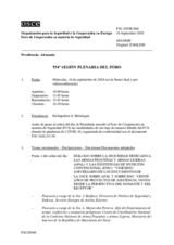 Diario de la 954ª Sesión plenaria del Foro de Cooperación en materia de Seguridad