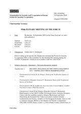 Journal of the 956th Plenary Meeting of the Forum for Security Co-operation