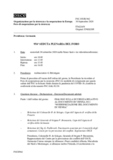 Giornale della 956a Seduta plenaria del Foro di cooperazione per la sicurezza