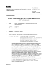 Diario de la 1282ª Sesión extraordinaria del Consejo Permanente