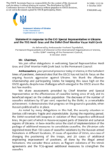 Statement by the Delegation of Ukraine in response to the update by Ambassador Heidi Grau, and to the report by Ambassador Yaşar Halit Çevik
