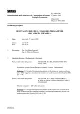 Journal of the 386th Special Plenary Meeting of the Permanent Council (it)
