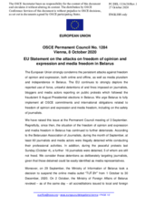 Statement by the German EU Presidency on the attacks on freedom of opinion and expression and on media freedom in Belarus