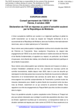 Déclaration de l’UE en réponse au point d’actualité soulevé par la République de Moldavie
