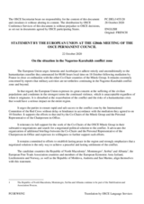 Statement by the German EU Presidency on settlement of the Nagorno-Karabakh conflict 