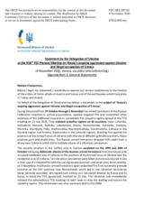 Statement by the Delegation of Ukraine on the situation in and around Ukraine 