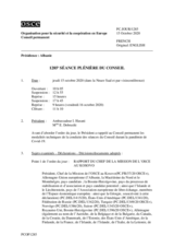 Journal de la 1285ème séance plénière du Conseil