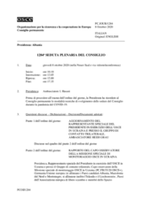 Giornale della 1284a Seduta plenaria del Consiglio permanente