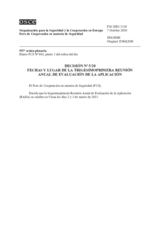 Decisión Nº 5/20 del Foro de Cooperación en materia de Seguridad