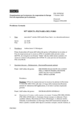 Giornale della 957a Seduta plenaria del Foro di cooperazione per la sicurezza