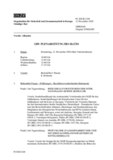 Journal der 1289. Plenarsitzung des Ständigen Rates 