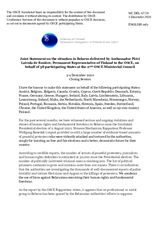 Joint Statement on the situation in Belarus