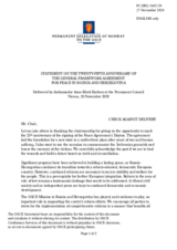Statement by the Delegation of Norway on the 25th Anniversary of the General Framework Agreement for Peace in Bosnia and Herzegovina